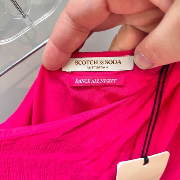 NEW Scotch & Soda Womens One Shoulder Bow Dress- Size 38 (US M) - Picture 6 of 8